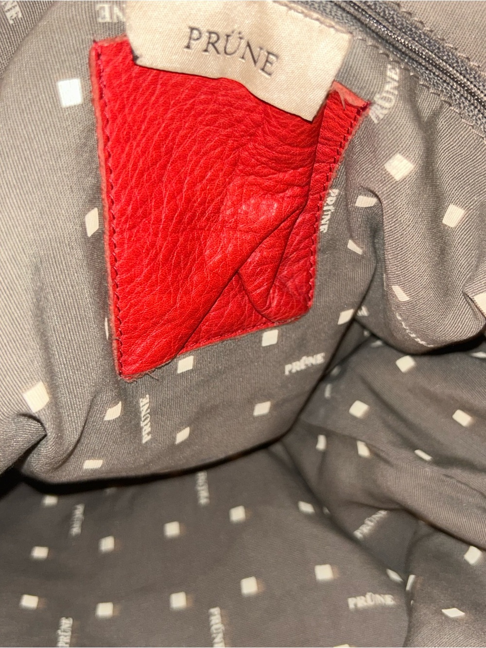Classic Red Leather Prune Hobo Tote bag - Picture 10 of 12